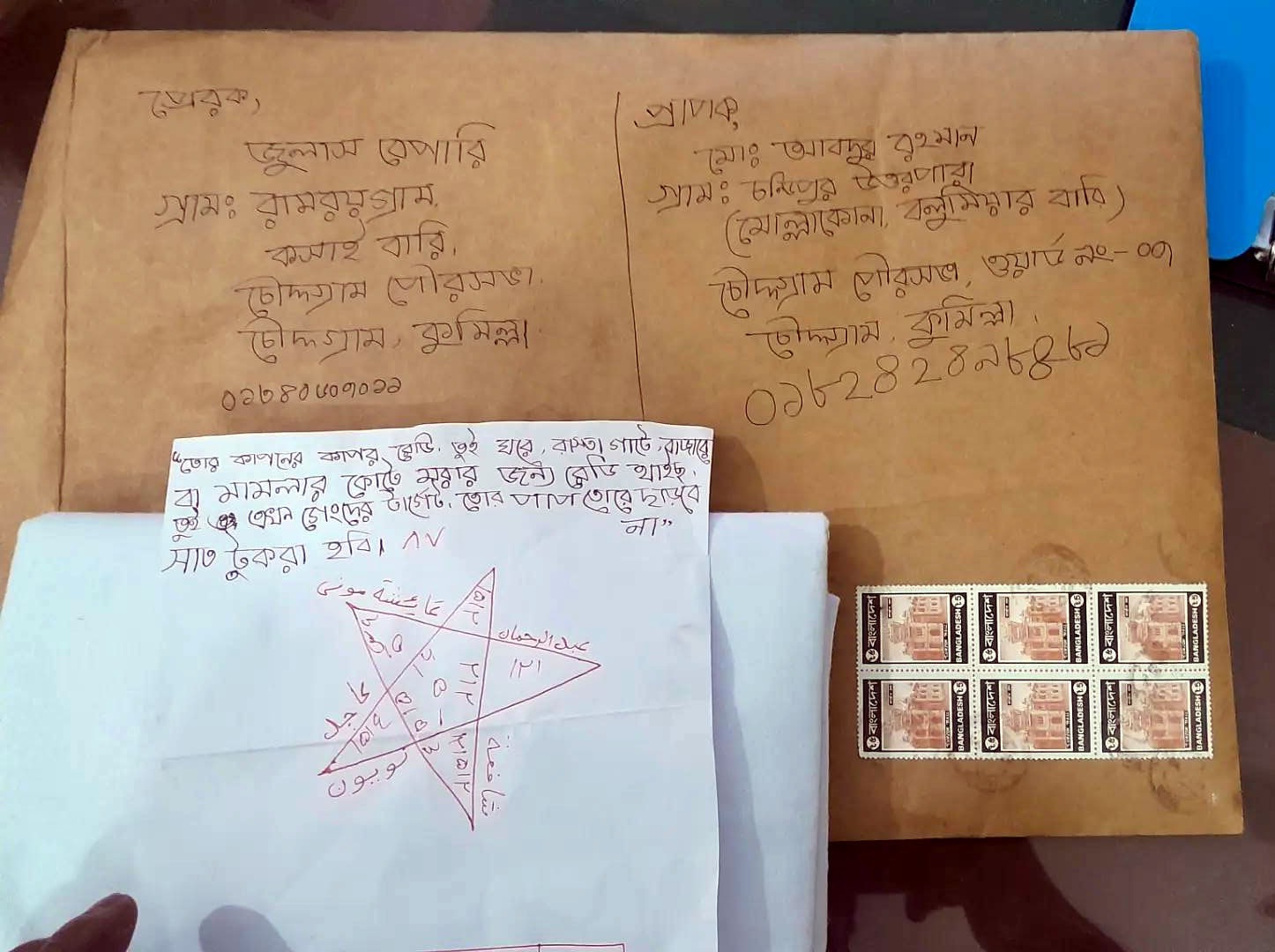 চৌদ্দগ্রামে কাপনের কাপড় পাঠিয়ে কৃষককে হুমকি, এলাকায় আতঙ্ক!