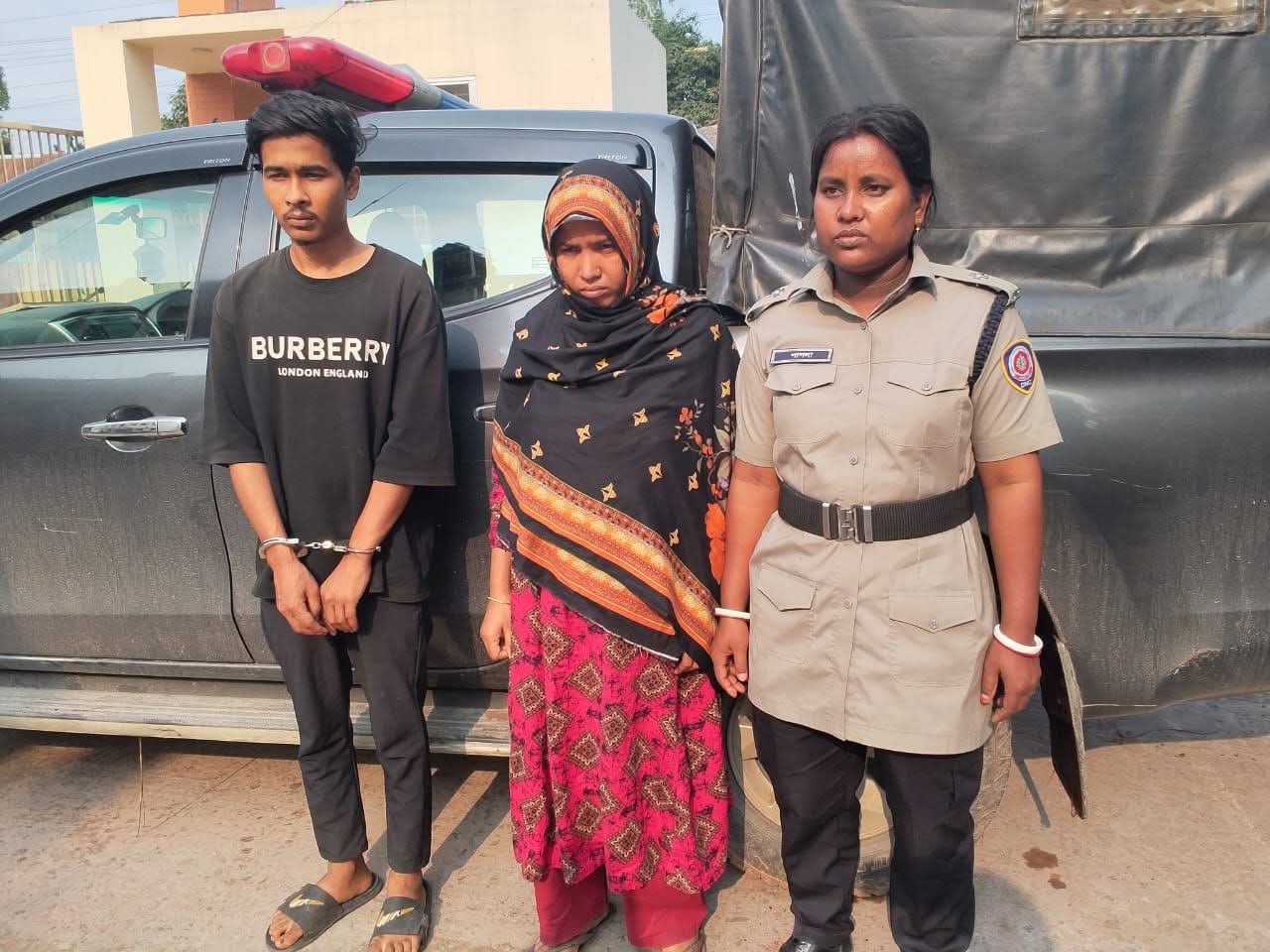 সুন্দরগঞ্জ উপজেলায় হেরোইনসহ ভাই বোন গ্রেফতার ২