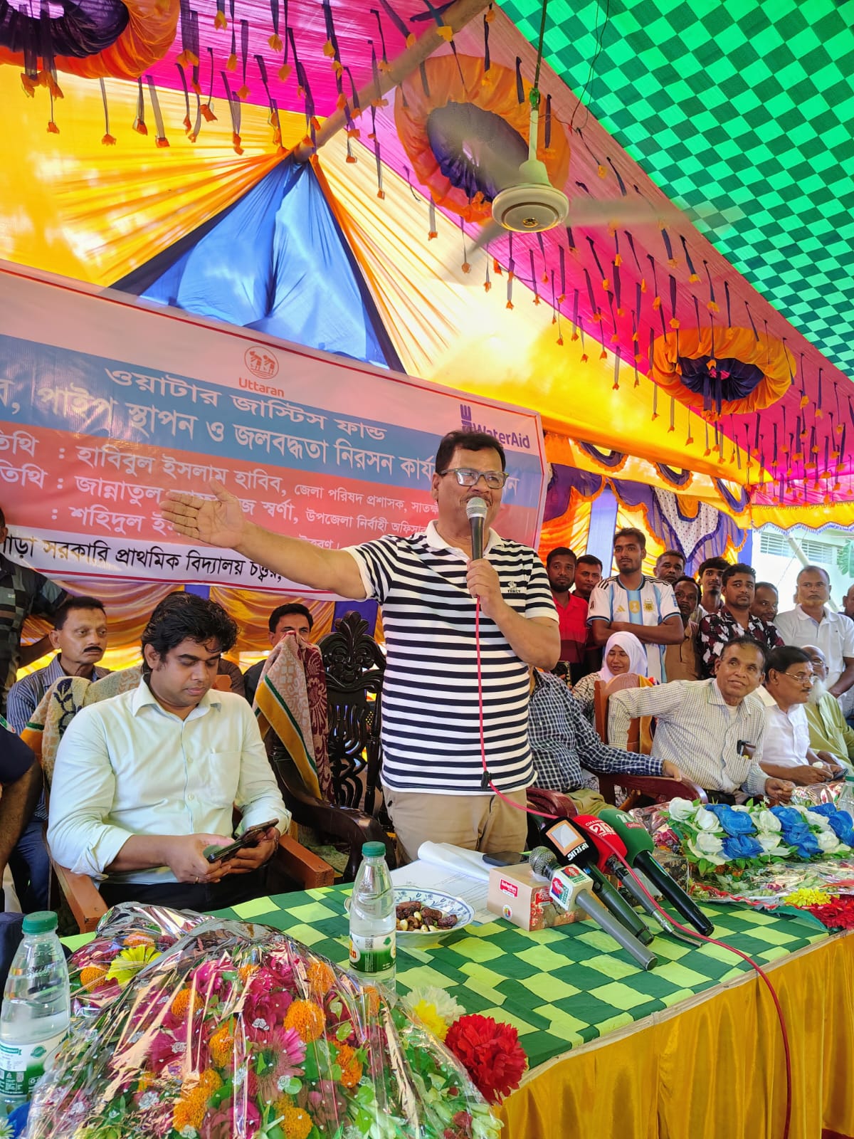 তালায় খাল সংস্কার, পাইপ স্থাপন ও জলাবদ্ধতা নিরসন কার্যক্রমের উদ্বোধন