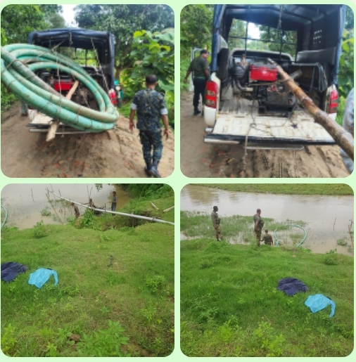 লামার রূপসীপাড়ার রূপনগর বাজার হয়ে বলিয়ার চর রাস্তার ব্রীজের একটু পরে ফোঁপা খালের মোহনায় দীর্ঘদিন ধরে বালু উত্তোলন করছে লামার বিএনপি নেতা শাহাদাত গং।