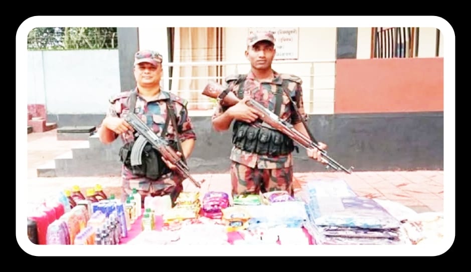 বেনাপোলে বিজিবি’র বিশেষ অভিযানে ১০ লাখ টাকার চোরাচালনী মালামাল আটক