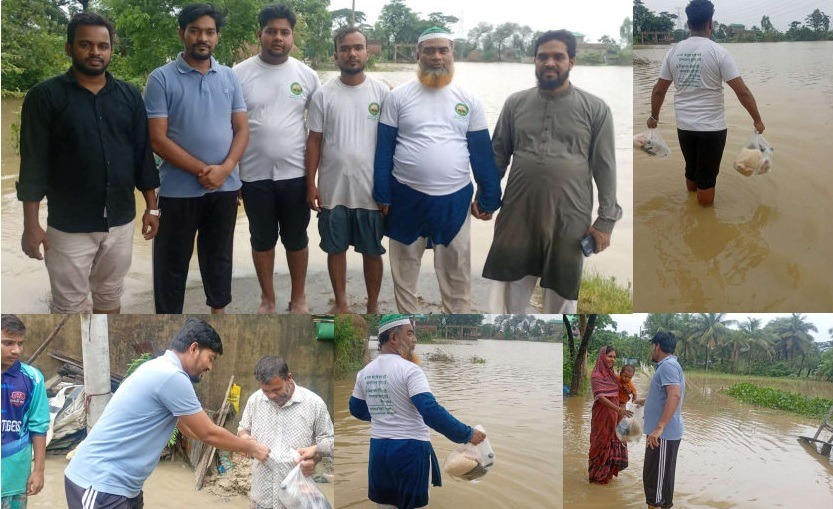 ইনসানিয়াত বিপ্লব, বাংলাদেশ চট্টগ্রাম জেলা শাখার বন্যায় কবলিত মানুষদের ত্রান সামগ্রী বিতরণ।