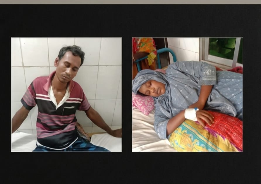 ধামইরহাটে জমি দখলকে কেন্দ্র করে রক্তক্ষয়ী সংঘর্ষ: স্বামী-স্ত্রীসহ আহত ৩, শ্লীলতাহানির অভিযোগ