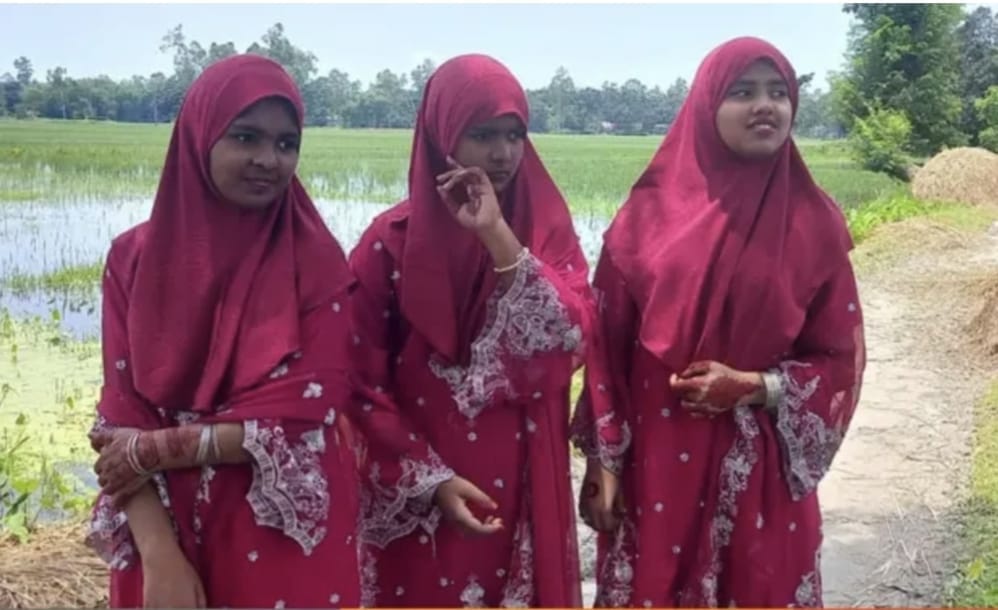 একই পরিবারের তিন জমজ বোনের ট্যালেন্টপুলে বৃত্তি, কুড়িগ্রামে অনন্য দৃষ্টান্ত