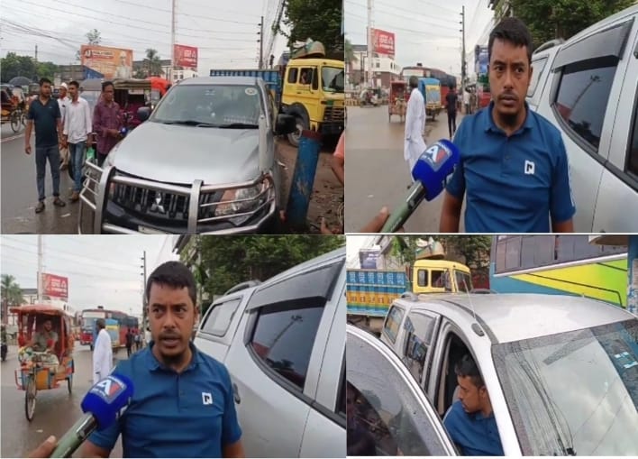 সরকারি ছুটির দিনে সরকারি গাড়ির ব্যবহার নিয়ে প্রশ্ন, যশোরে সাংবাদিকদের মুখোমুখি ড্রাইভার।