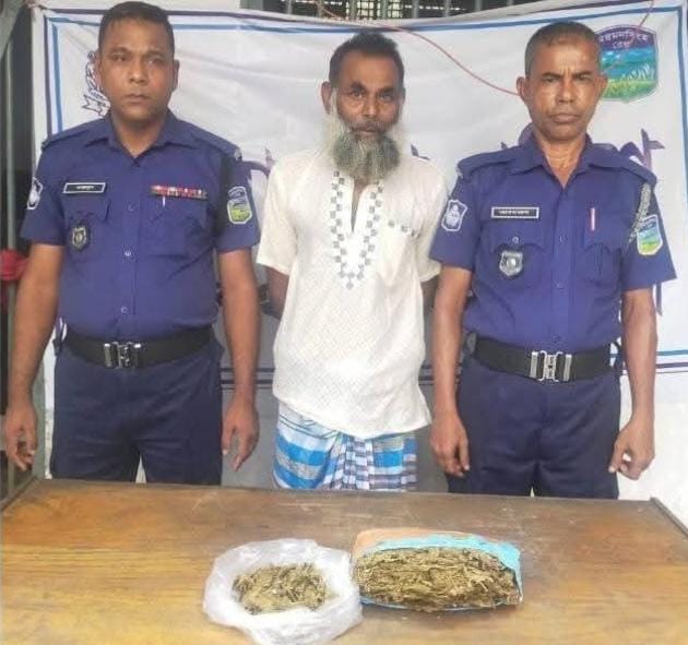 ত্রিশালে ১ কেজি গাঁজাসহ মাদক কারবারি গ্রেপ্তার