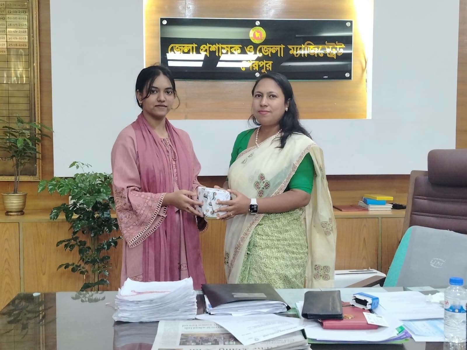 মেধার স্বীকৃতি ও স্বপ্নজয়ের পাশে শেরপুর জেলা প্রশাসন