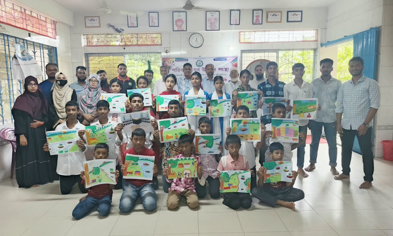 ভোলায় পরিবর্তন যুব উন্নয়ন সংস্থার উদ্যোগে প্রতিবন্ধী শিশু-কিশোরদের চিত্রাঙ্কন প্রতিযোগিতা ‎