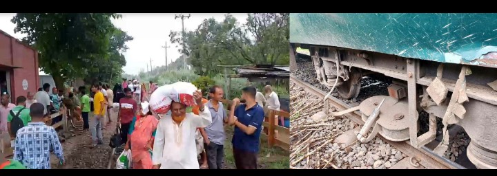 রাজশাহীতে ঢালারচর এক্সপ্রেস লাইনচ্যুত, সারাদেশের সঙ্গে রেল যোগাযোগ বন্ধ