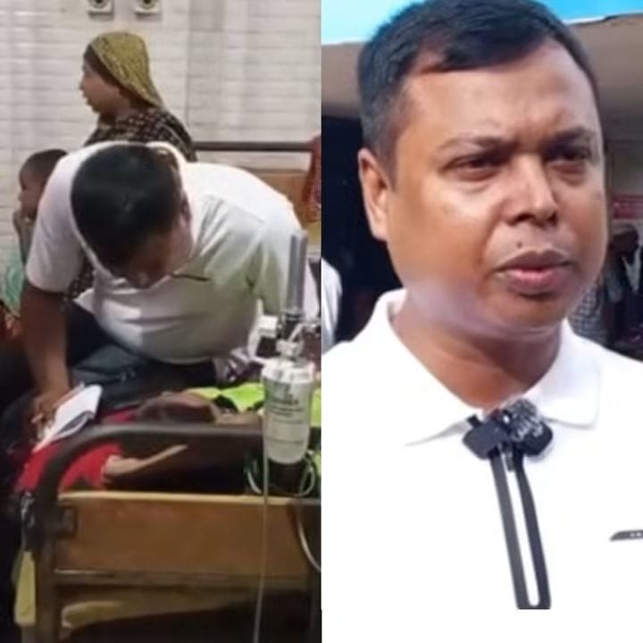 নড়াইলে সদর থানার দায়িত্বশীল চৌকস পুলিশ পরিদর্শক অজয় কুমার কুন্ডু বলৎকারের শিকার ৮ বছরের মাদ্রাসায় পড়ুয়া শিশুর হসপিটালের বিছানায় বসে অত্যন্ত যত্নের সঙ্গে জবানবন্দী গ্রহণ করছেন —