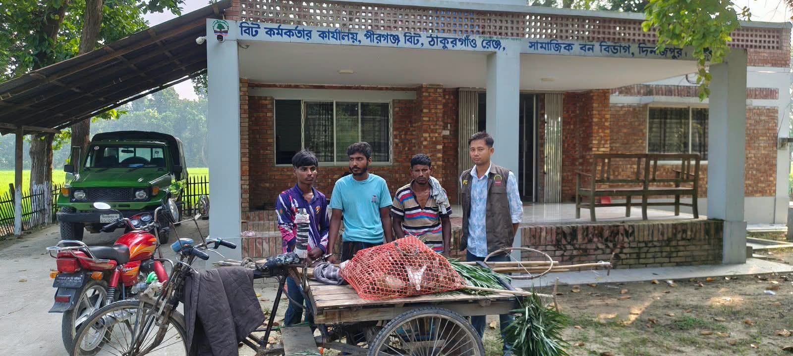 ফাঁদ পেতে বক শিকার, পীরগঞ্জে দুই যুবকের এক বছর করে কারাদণ্ড
