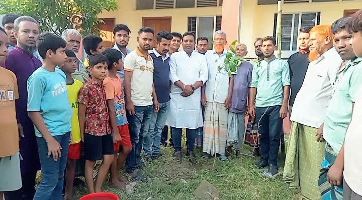 কলাবাড়িয়া উচ্চ বিদ্যালয় প্রাঙ্গণে বৃক্ষরোপণ উদ্বোধন করলেন বিএনপির অঙ্গসংগঠনের নেতাকর্মীরা পুরোনো জারুল গাছের স্মৃতি ধরে রাখতে দূর থেকে সংগ্রহ করে আনা হলো দুটি জারুল গাছ