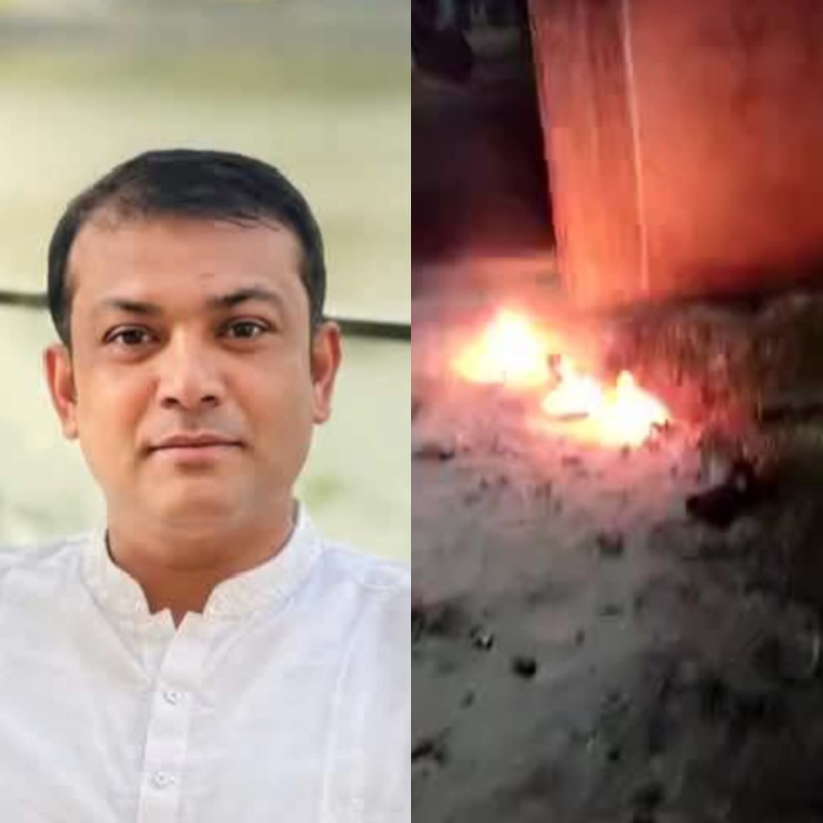 গফরগাঁওয়ে সাবেক ছাত্রদল আহবায়কের বাসার সামনে দুর্বৃত্তদের ককটেল বিস্ফোরণ।
